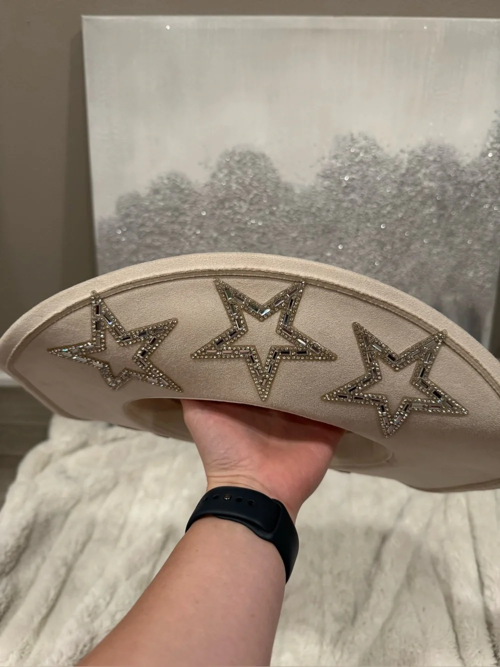 Buckle Cream Star Embellished Cowboy Hat - Picture 5 of 8